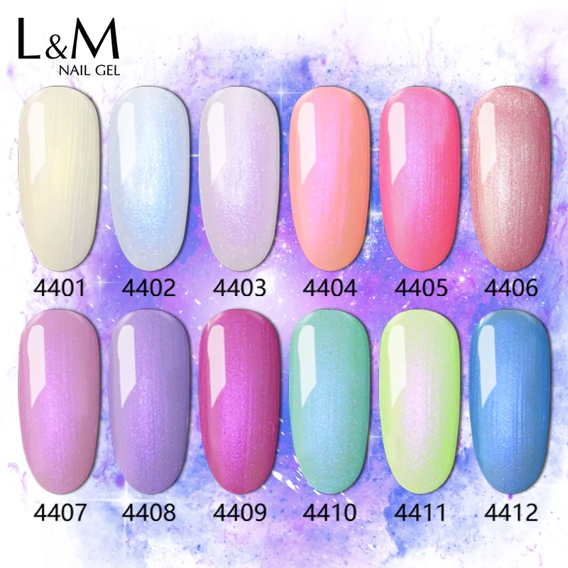 12 Pcs IDO brand Pearl Series Gel Glitter Shells Nails Polish (10Colors 1Base Coat 1Top Coat) New Arrival Factory Wholesale | Красота и