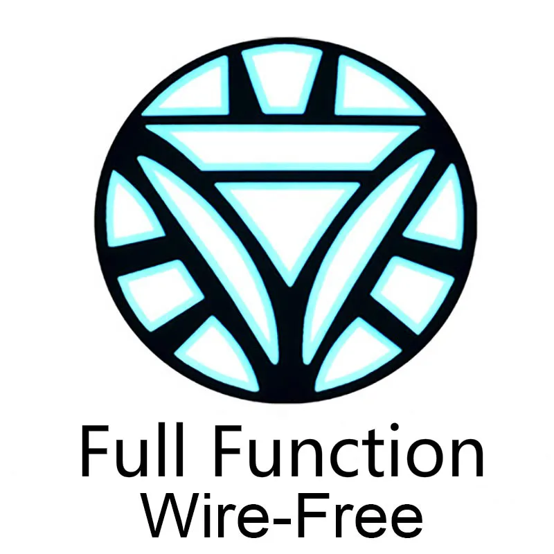 Full Function WF Железный человек светодиодный светильник акустическое управление o-образным вырезом с короткими рукавами футболки звуковая активация рубашки для вечерние - Цвет: Full Function WF