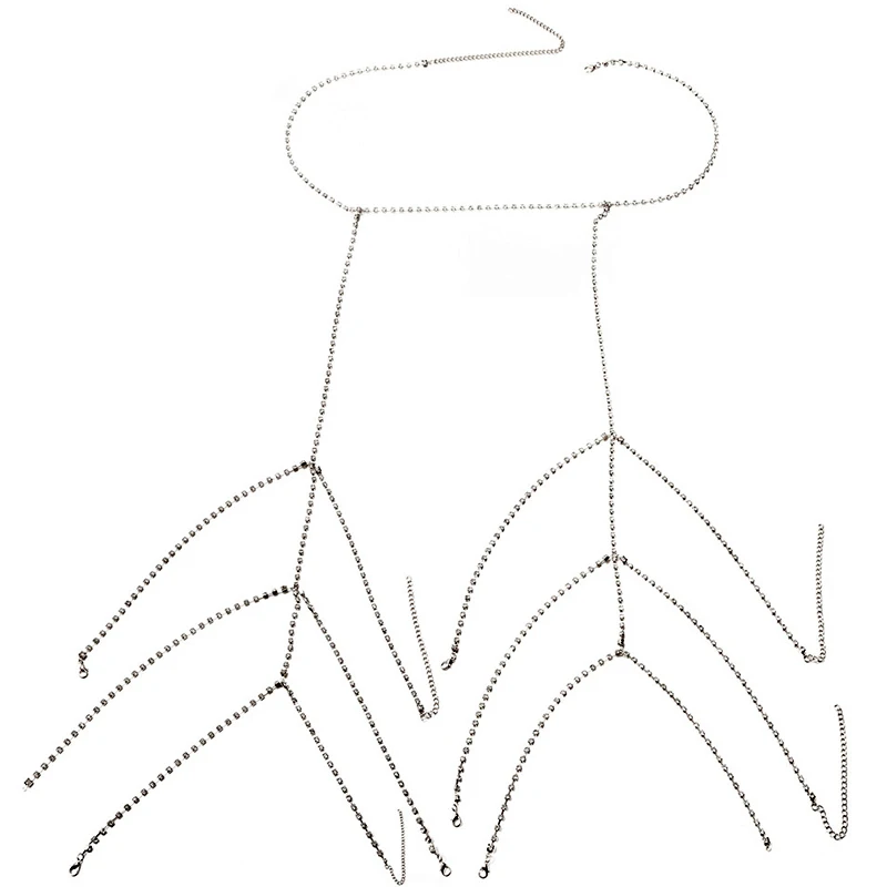 3-слойные сексуальные роскошные подвязки стразы яркие украшения для тела ночного