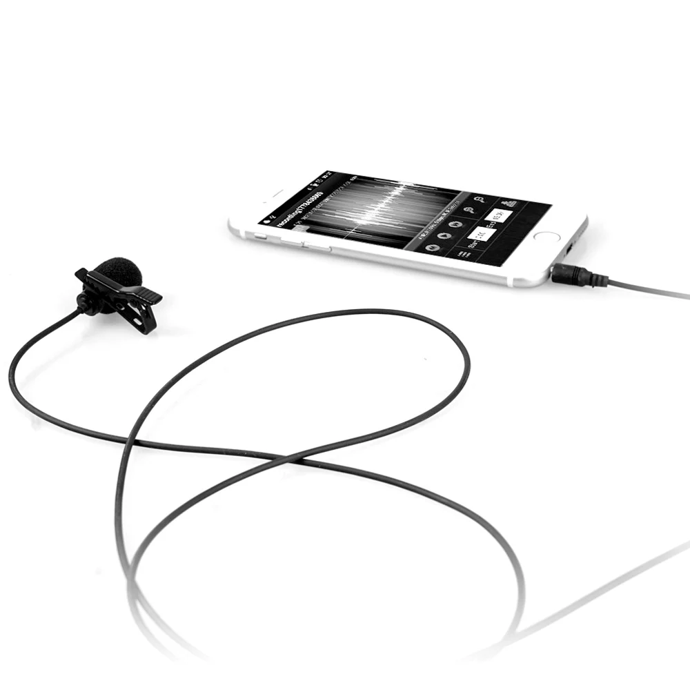 Всенаправленный конденсаторный микрофон Comica с креплением петличный для