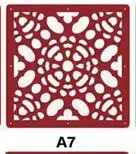 A7 Домашний декор, 6 шт., 29x29 см, подвесные экраны для гостиной, части панелей, перегородки, стены, искусство, сделай сам, украшение из белого дерева, пластик - Цвет: A7