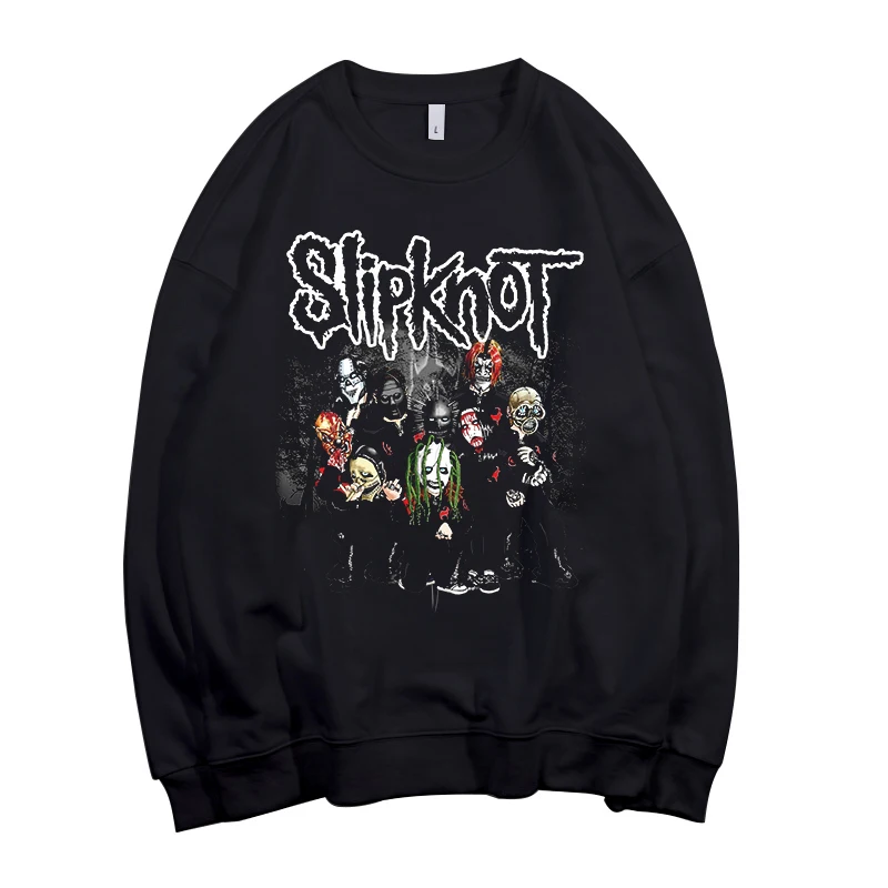 Todhoof Slipknot тяжелый металлический ремешок унисекс вырез лодочкой хлопковая толстовка Азиатский размер