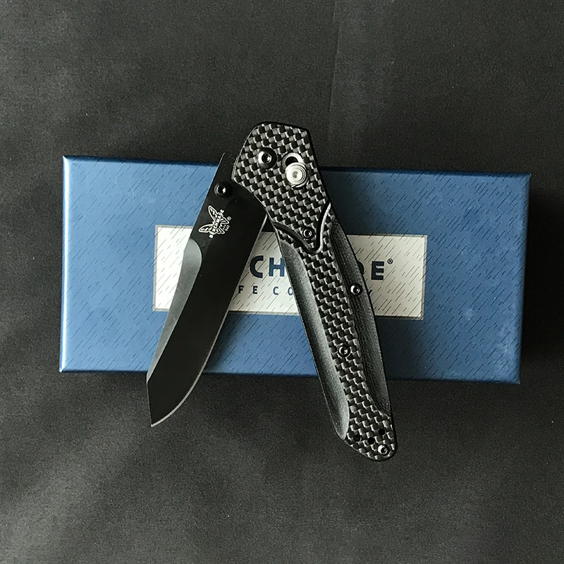 

Новинка, тактический складной нож Benchmade из 940 углеродного волокна с рукояткой, лезвие 440C, уличные карманные военные ножи для защиты