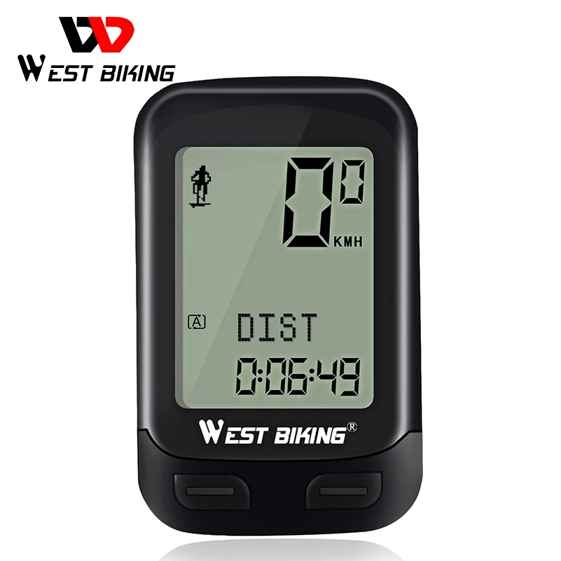 

WEST BIKING Waterproof 5 Language Bike Computer Wireless Stopwatch MTB Road Bike Speedometer Cycling Odometer Bicycle Computer
