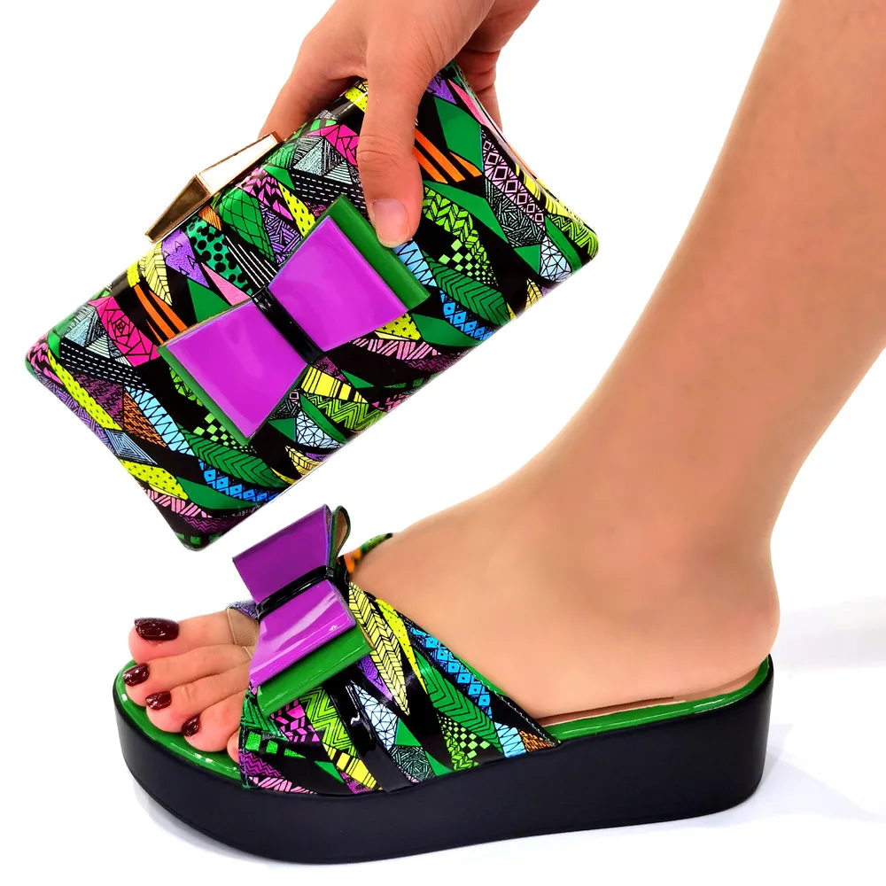 Doershow хорошая цена итальянская искусственная кожа Свадебный комплект обуви и