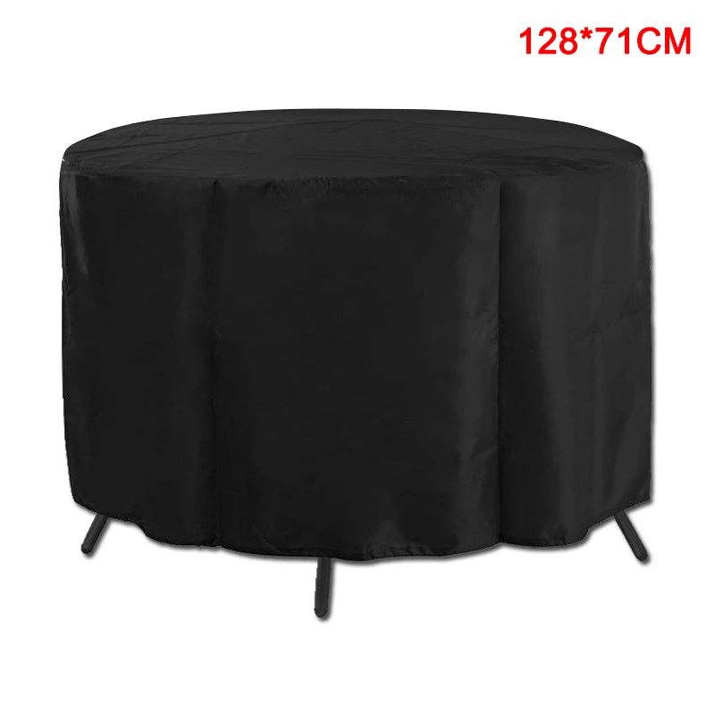 128cmx71cm Новая многофункциональная Настольная Крышка для патио, садовая круглая мебель, защита от пыли, водонепроницаемая крышка VA88 - Цвет: 128cmx71cm