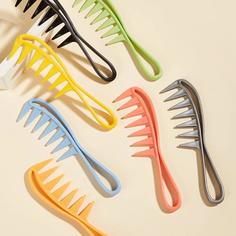 

Wide Tooth Detangling Comb Anti-Static Detangle Shower Combs Styling Tool for Long Thick Curly Wet Dry Hair Home Salon Use