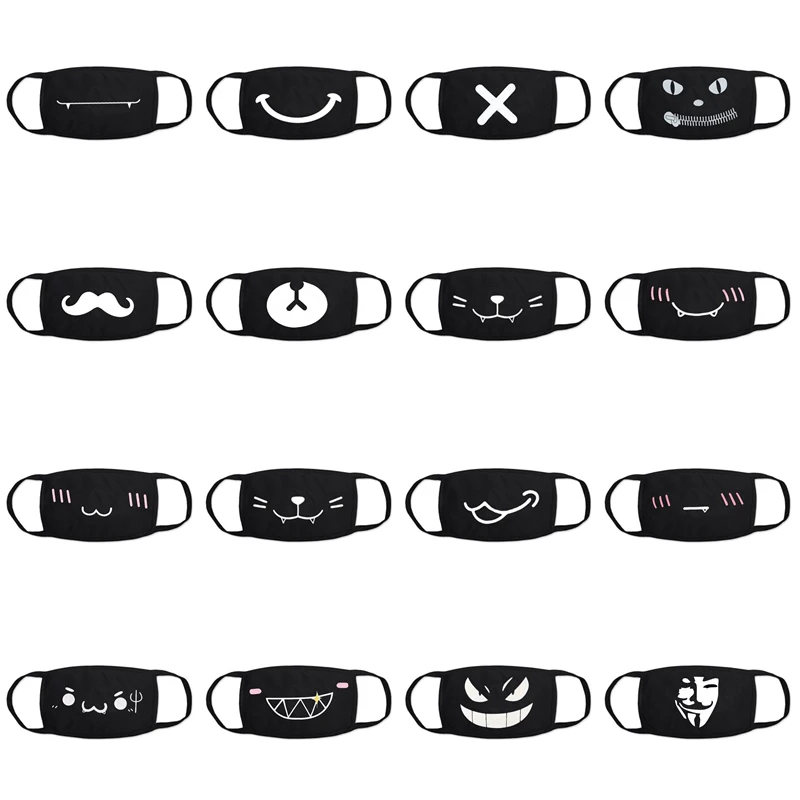 Пылезащитная маска для вечерние НКИ на Хэллоуин с мультяшным медведем ужасами