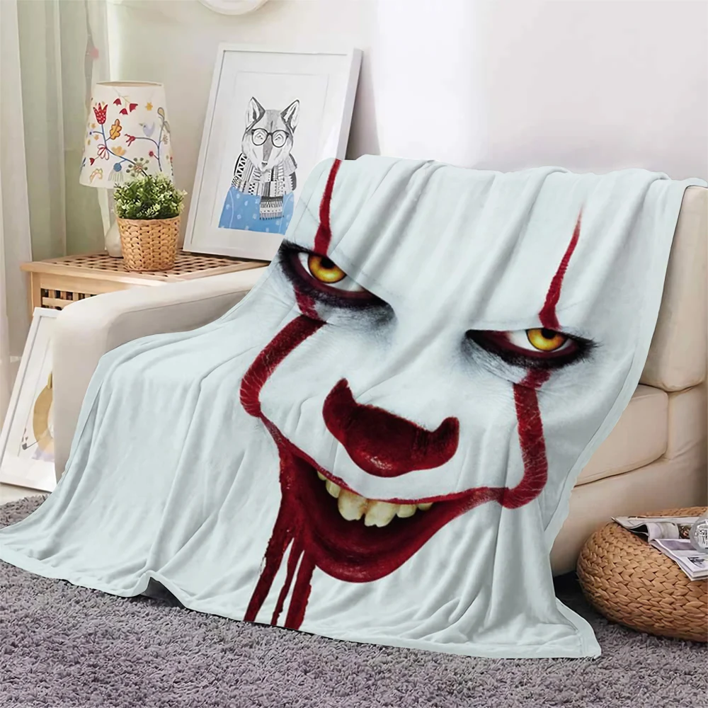 

CLOOCL Happy Halloween Flannel Blanket Horror Movie Characters Collection Blanket 3D Print Travel Blankets Office Nap Blanket