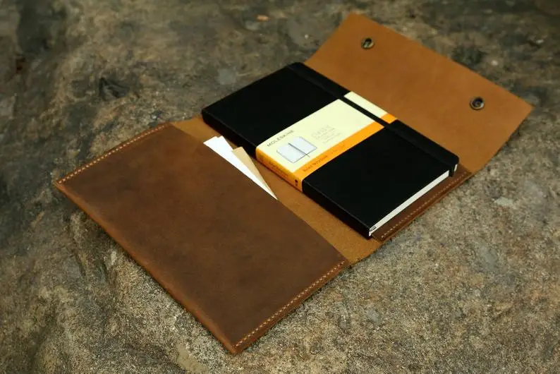 Ретро Кожаный чехол портфель для Moleskine классический ноутбук большой размер/кожа