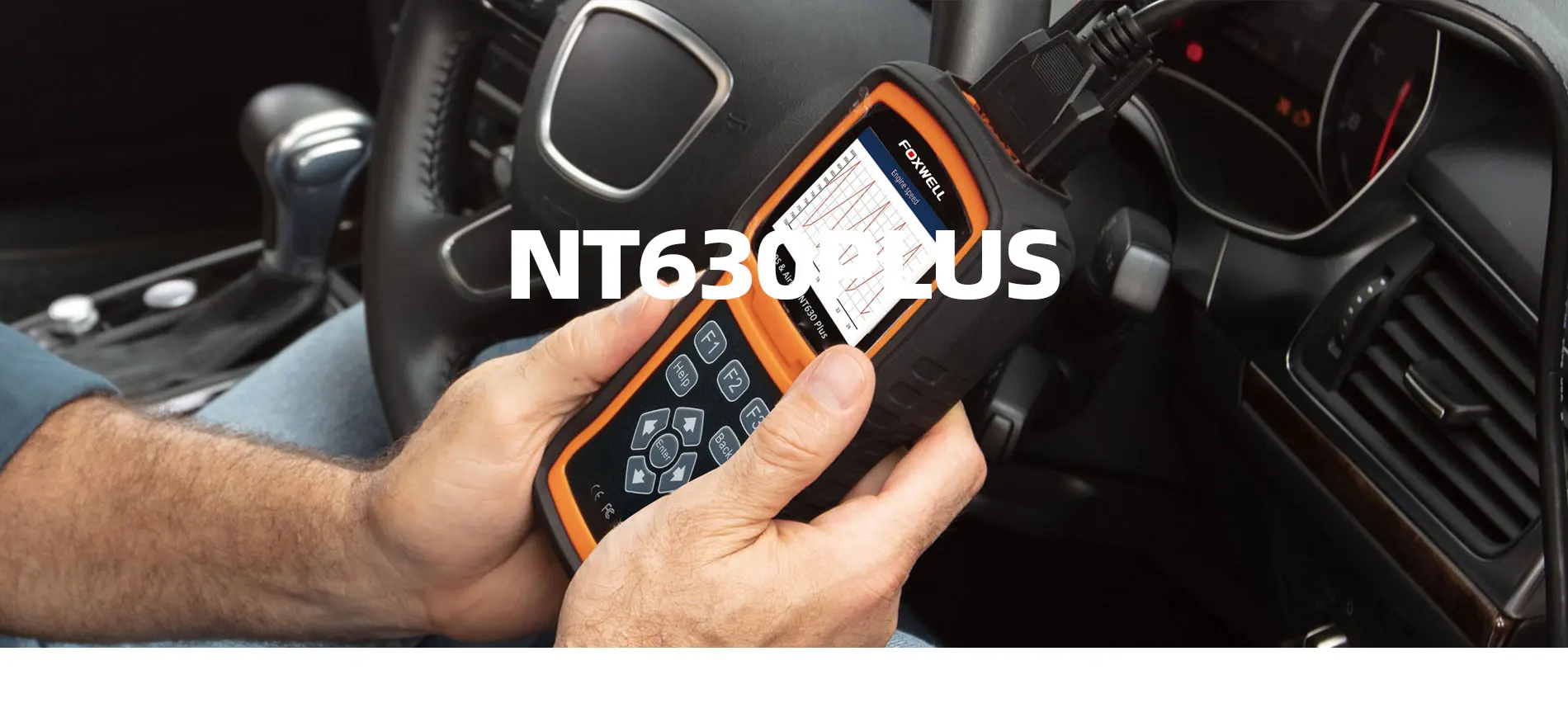 FOXWELL NT630 плюс Автомобильная подушка безопасности SRS Авто OBD2 сканер двигателя проверка ABS SRS подушка безопасности SAS сброс OBD 2 Автомобильный диагностический инструмент сканирования
