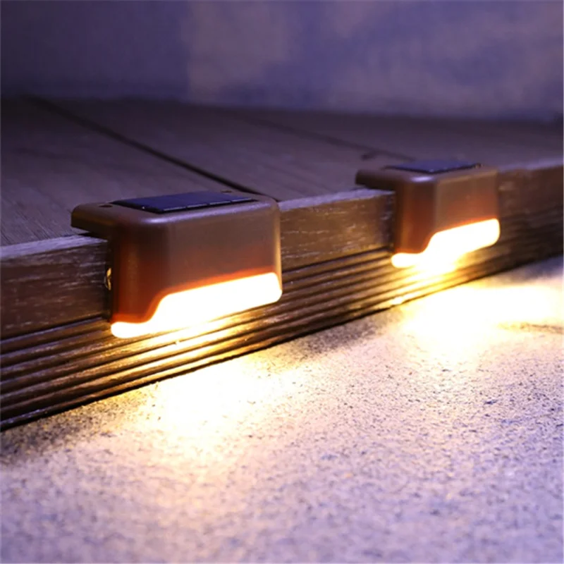 

1/4/8 Pcs LED Solar Led Light Outdoor Led Lamp Path Waterproof Solar Light Stair Garden Step Deck Led Light Garden Decoration