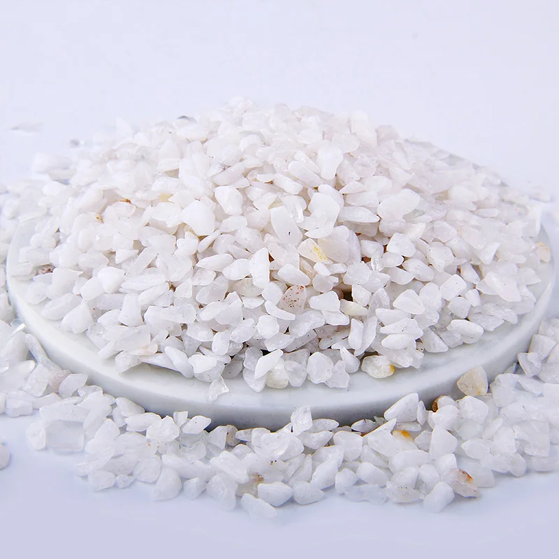 White Quartz Разноцветные Бусины 3-5 мм, 20 г, 50 г, 100 г, смешанный природный гравий, кристалл, бисер, неправильный энергетический драгоценный камень, бусины для рыбного бака, бонсай, украшение - Цвет: White Quartz