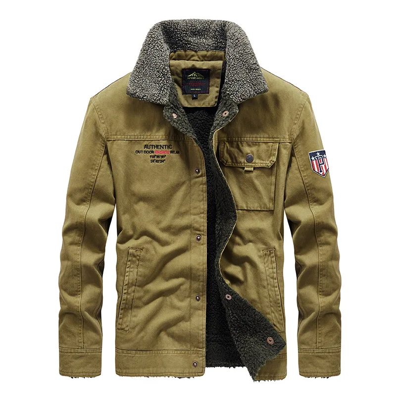 

Woolen Coat Men 2020 Winter Jackets Military Woolen Fleece Jackets Plus Size 4XL Casual Warm Coat Parkas Jaqueta Masculino