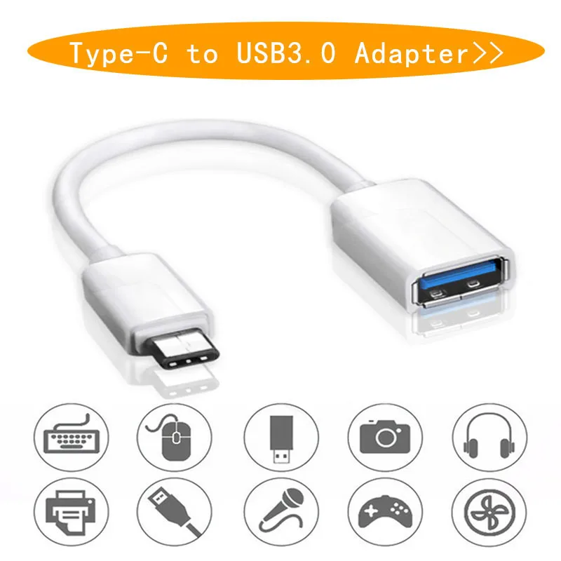 Переходник типа C с USB 3 1 папа на OTG мама для Android LeTV Huawei Oppo Vivo планшетного ПК