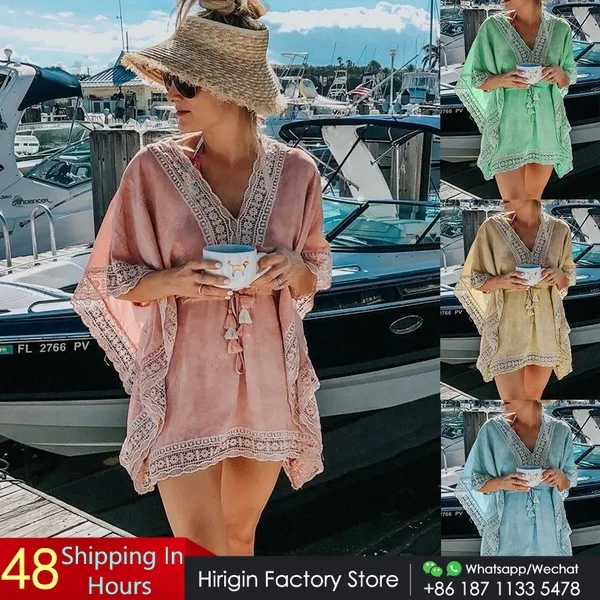 Сексуальная накидка на бикини 2019 женское пляжное платье купальный костюм