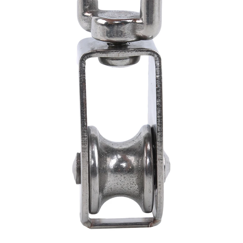

1pcs Stainless Steel Pulley M15/M25 Single Wheel Swivel Lifting Rope Pulley Set Bearing Lifting Wheel Tools