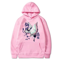 demon slayer kochou shinobu sweatshirts anime graphic pullover for girls womenmen cute hoodies kawaii oversize style unisex