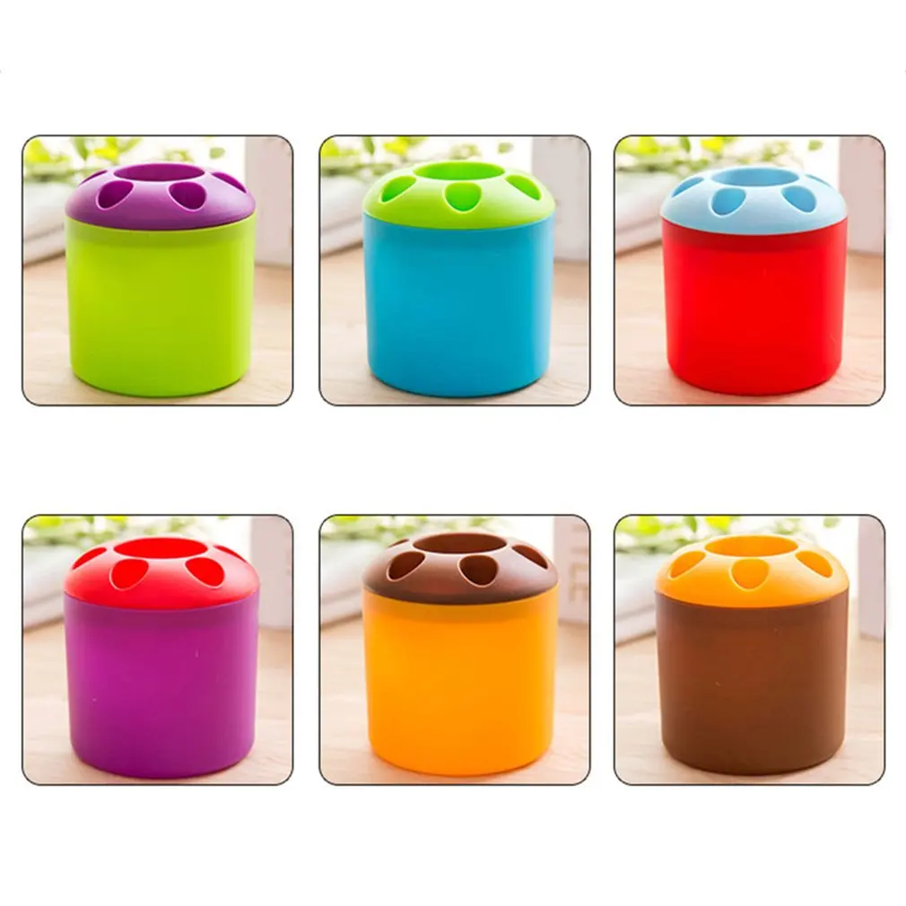 Креативные яркие цвета зубная щетка цилиндрическая пластиковая многоцелевая