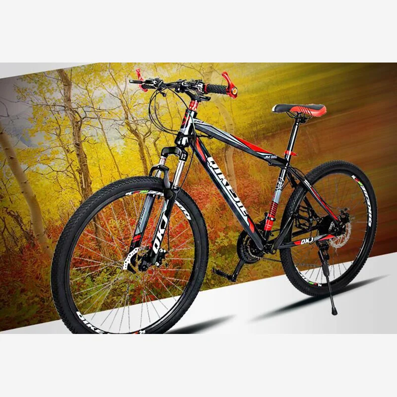

Mountain biking adult sports cross-country variable speed bicycle oil pressure disc brake dual shock mountain bike