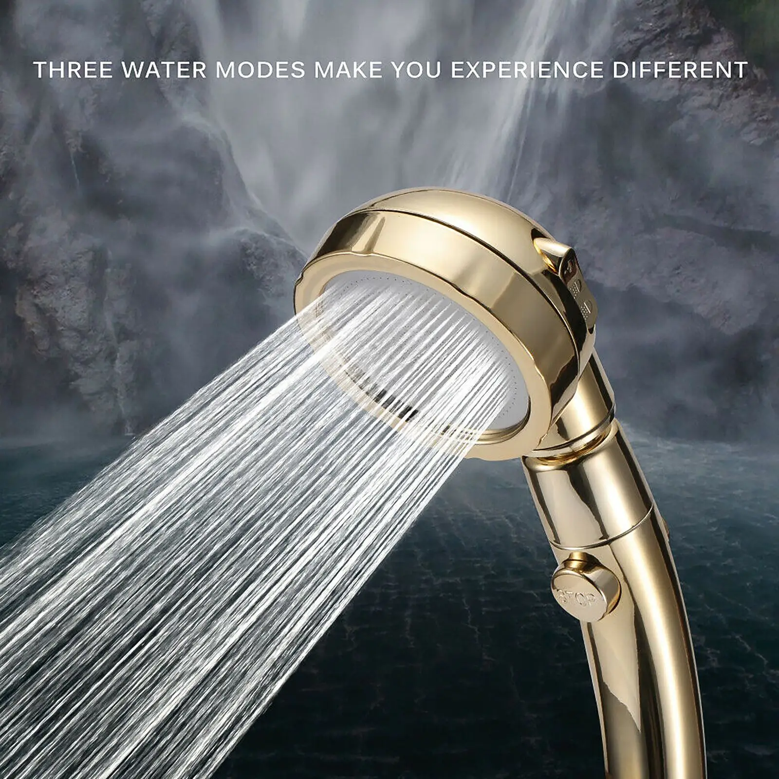 

Rain Shower Head Handheld Set Anion High Pressure Bathroom Rainfall Gadgets Water Saving Showerhead With ON/OFF