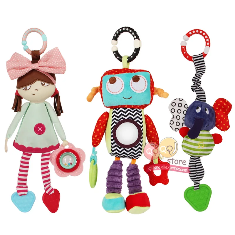 

N-Tsi, Детская плюшевая кукла-робот, игрушки на коляску, слон, погремушка для детской кроватки, подвесные мобильные игрушки для детей, подарок ...