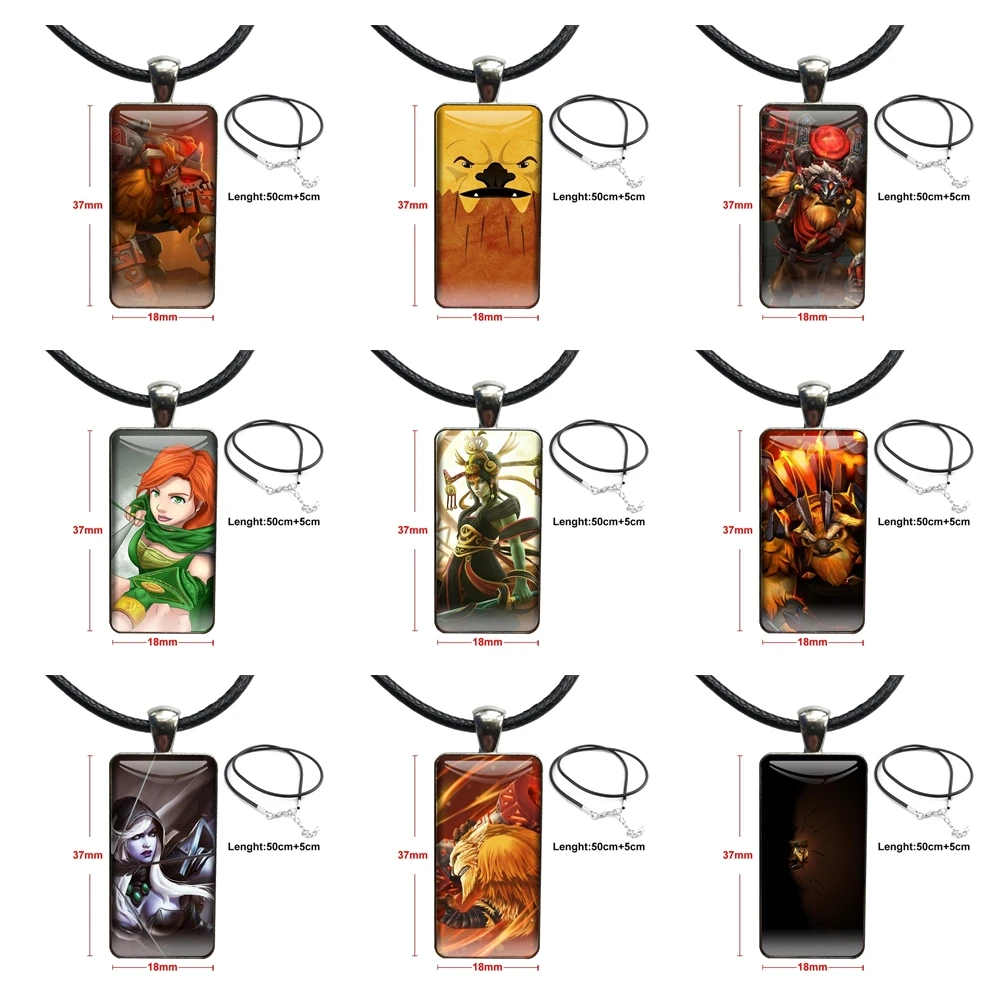 Dota 2 Raigor Stonehoof Earthshaker, недорогой женский высококачественный стеклянный кабошон со стальным покрытием и прямоугольной формой