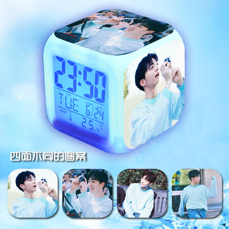 

NINE PERCENT Cai Xukun Chen Linong Huang Minghao Fan Chengcheng Zhu Zhengting Lin Yanjun Colorful Alarm Clock USB Charging Gifts