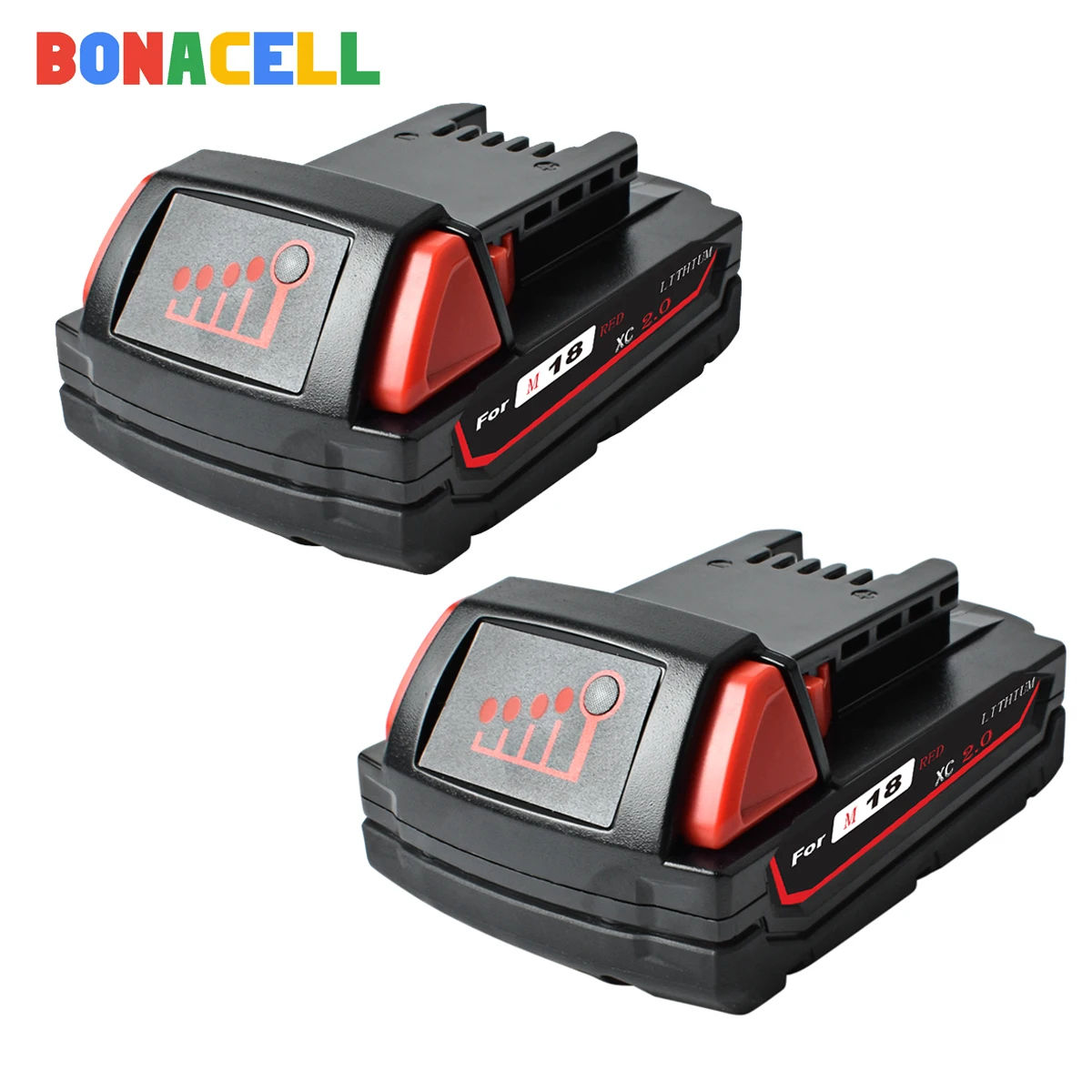 Сменный литий ионный аккумулятор bonacel для Милуоки 2000 мАч 18 в M18 48 11 1840 1815 1850