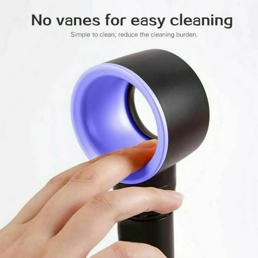 

Portable Bladeless Fan Handheld Desktop Mini USB Rechargeable Cooler Fan