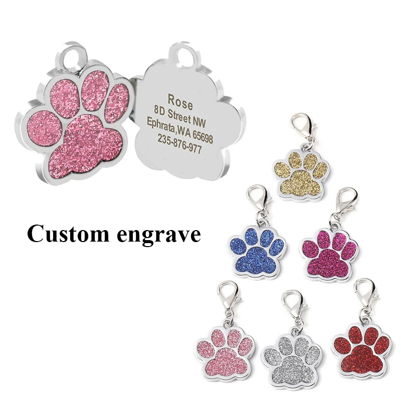Персонализированная идентификационная бирка для домашних животных аксессуары
