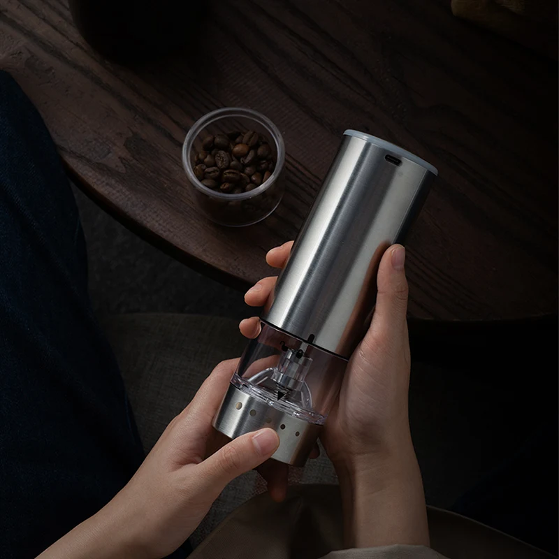 

Electric Coffee Grinder Portable Stainless Steel Mini Coffee Bean Grinder Bean Nut Cereal Grinder Coffee Multi-function Machine