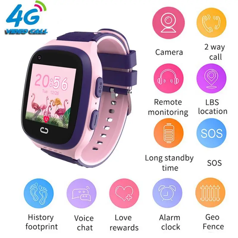 

Children's Smart Watch SOS Phone Watch Smartwatch For Kids With Sim Card Photo Waterproof IP67 Kids Gift For IOS Android