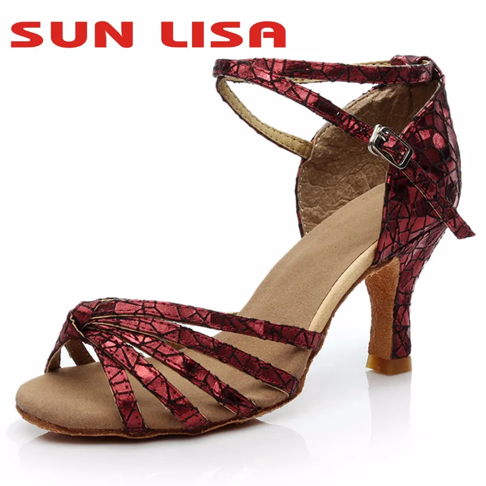 Женские танцевальные туфли SUN LISA в классическом стиле для девушек на высоком