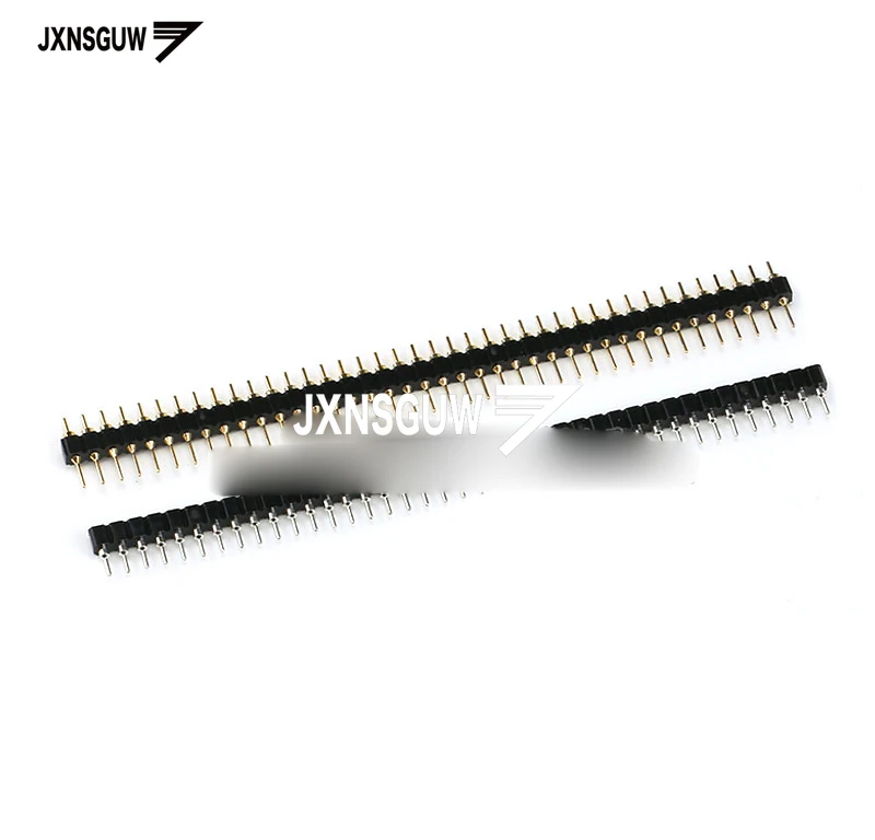 

10PCS single row round hole socket /row needle Single row female/round pin header spacing 2.54MM 1*40P Row mother gold-plated