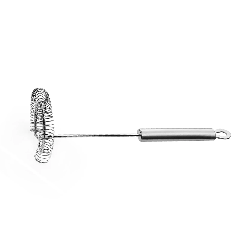 

85LC Egg Whisk Stainless Steel Semi-Automatic Handhold Push-Type Egg Beater, Non-Ele