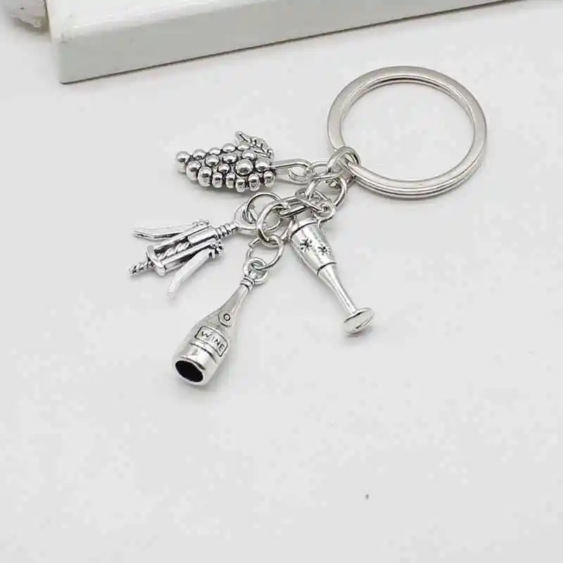 Коктейльная винная открывалка подвеска в виде ключа цепочка барная на рюкзак