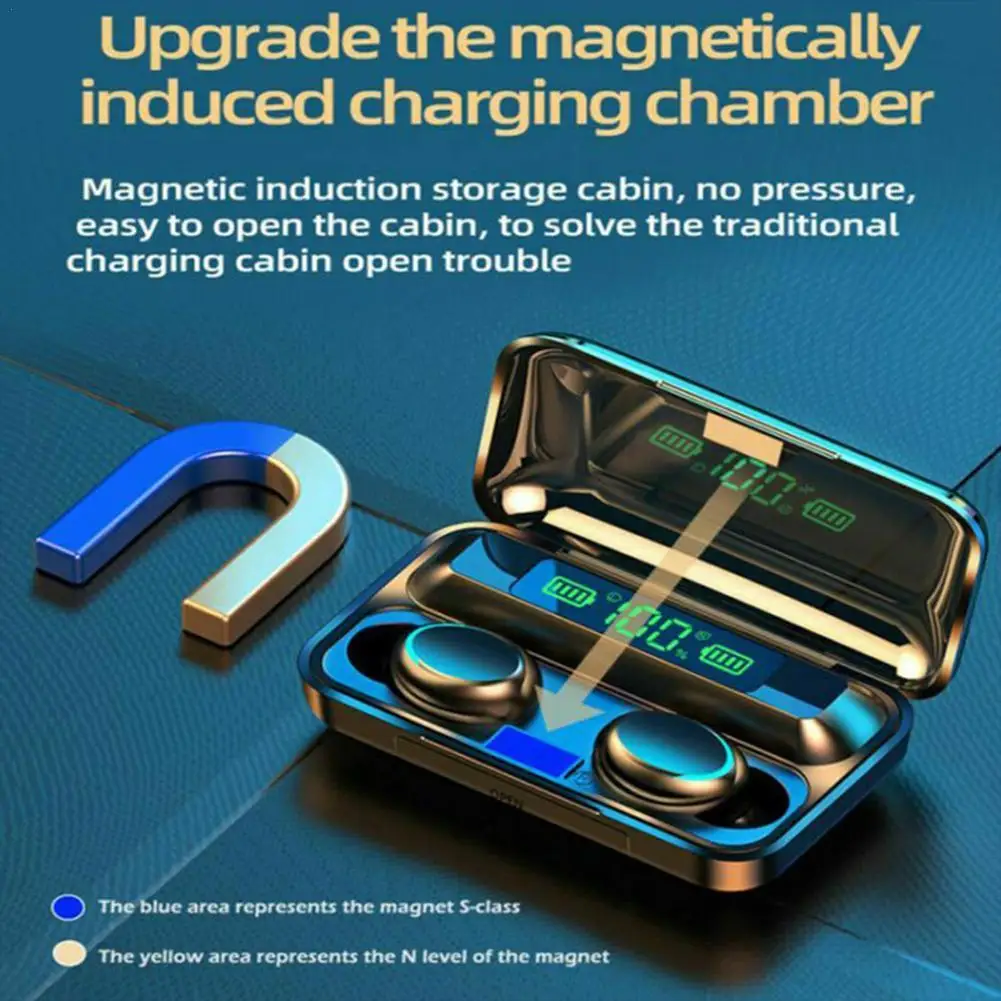 

Wireless Bluetooth 5.0 Headset Mini Earbuds Stereo Surround Stereo Noise Headset Sound Universal Headphones 3D Reduction A5J1