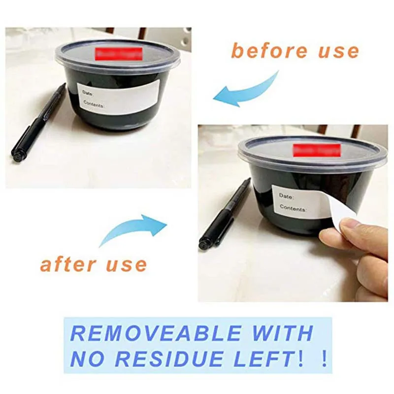 

7.5x2.5cm DIY Removable Date Label Adhesive Diary Sticker Kitchen Food Storage