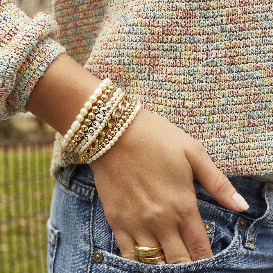 Новинка 2020 разборный браслет с искусственным жемчугом и бусинами для женщин