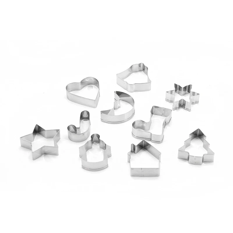 Bakeware Tools Biscuit Moulds Cookies Cutters Cake Fondant Soap Stencil Pudding Jelly Stand Decorating Christmas Baking Series | Дом и сад