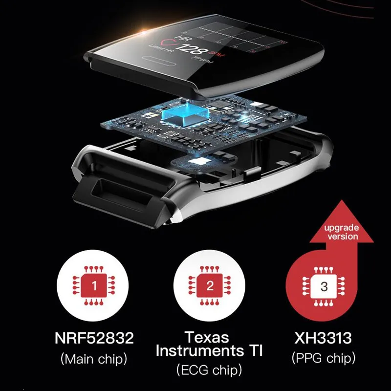 2019 Новые смарт часы ECG + PPG для мужчин wo мужские IP67 водонепроницаемые спортивные