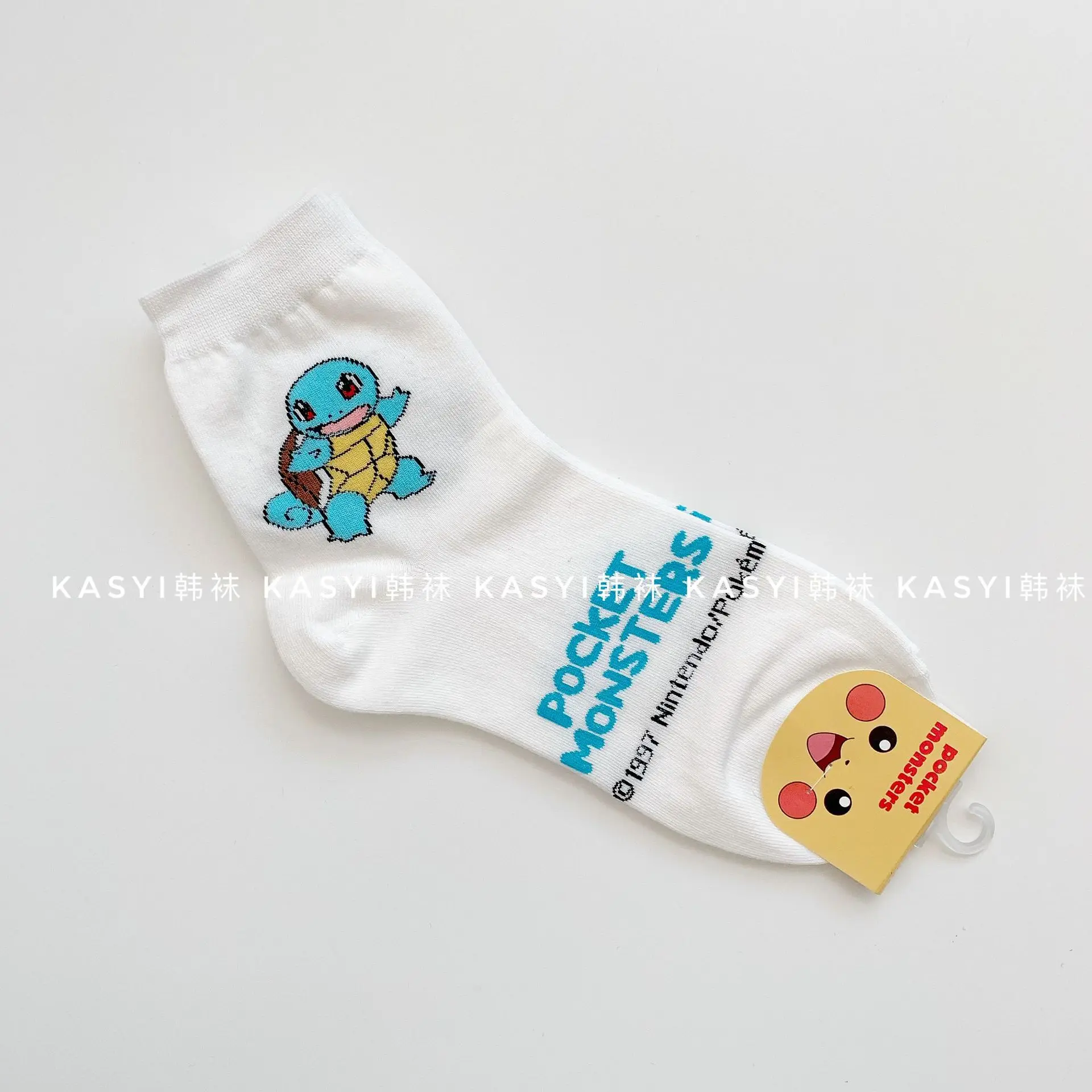 5 Squirtle Аниме Покемон печати носки Бульбазавр, чармандер Сквиртл Пикачу Snorlax женские хлопковые носки милый забавный мультфильм японский harajuku - Цвет: 5 Squirtle