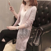 womens korean version loose and versatile foreign style sunscreen cardigan ice hemp air conditioner shawl summer thin