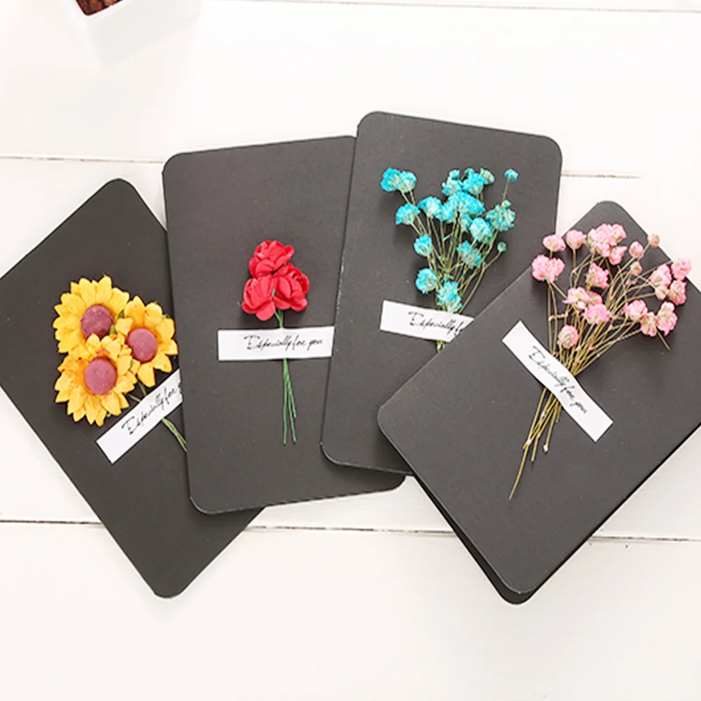 12pcs Dried Flower Gift Greeting Cards for Teachers' Day Valentine's Birthday (1pc Each Style) | Дом и сад