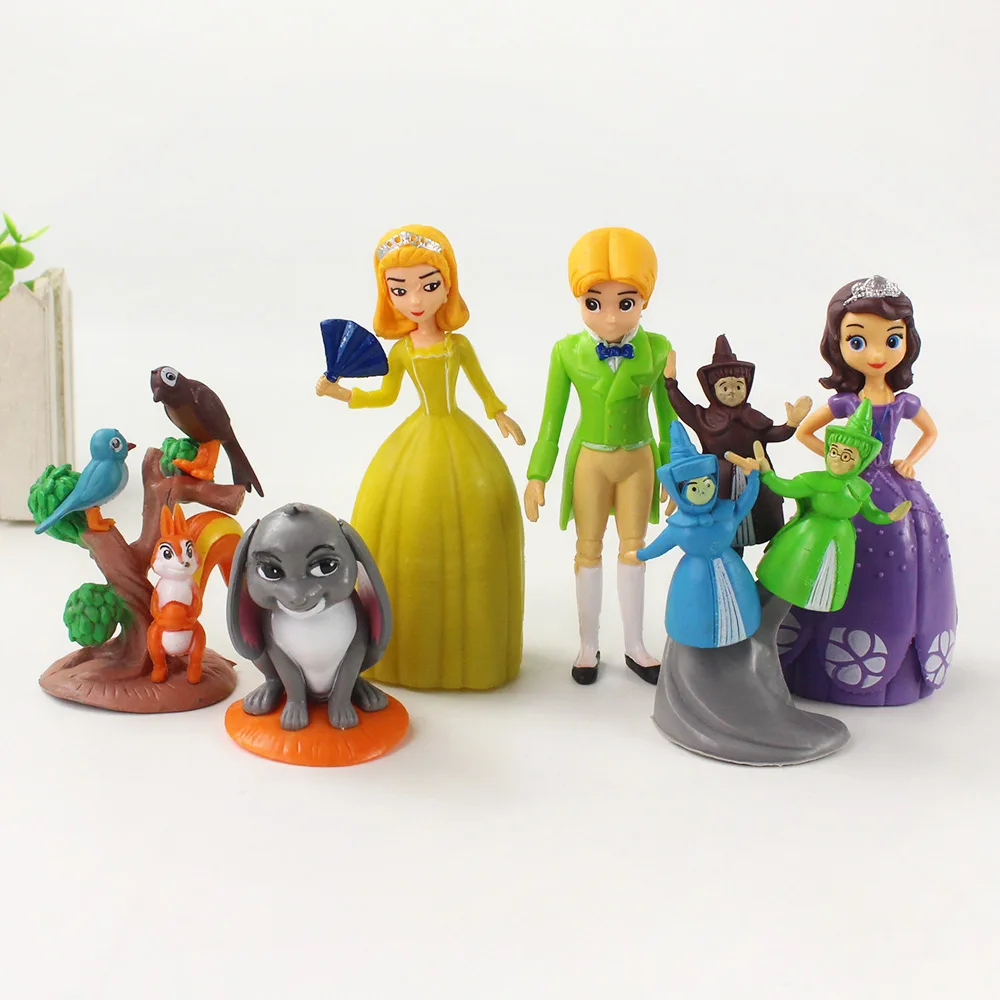 

6-13cm 6pcs/Lot Disney Princess Sofia The First Sophia PVC Action Figures Model Toys Cartoon Dolls For Kids Girls Gift