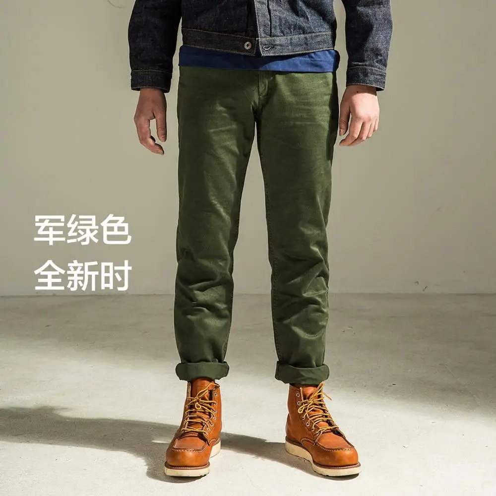 Chino 0001 Rockcanroll мужские одноцветные хлопковые повседневные качественные брюки 3