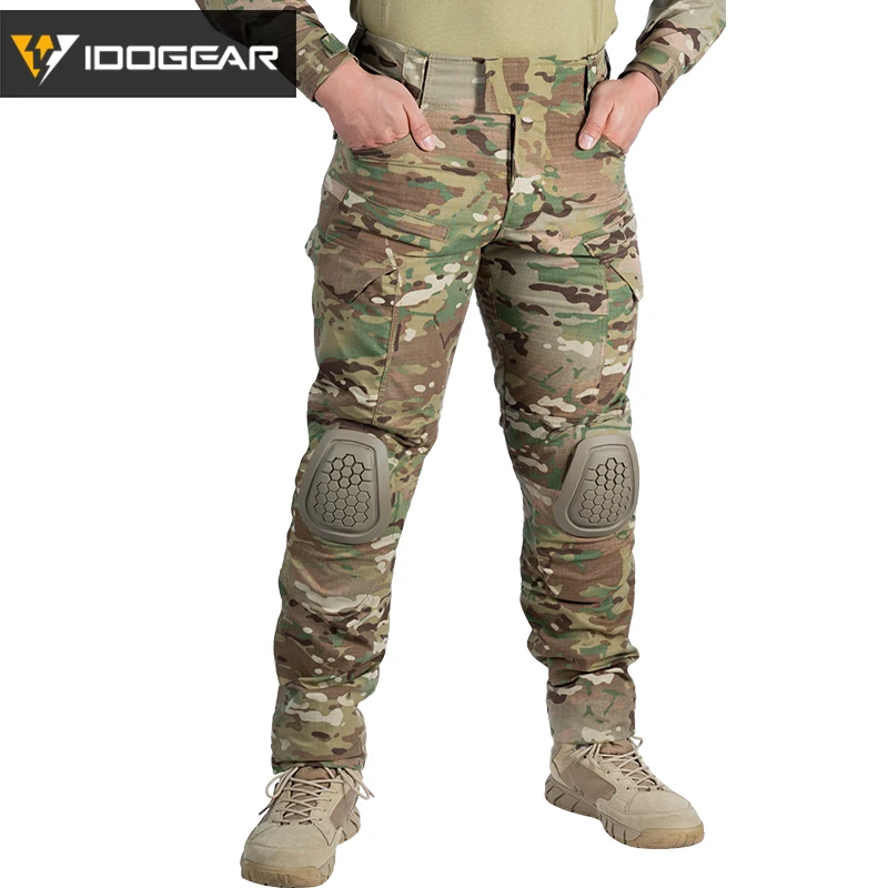 Боевая униформа IDOGEAR G4 рубашка и брюки тактическая одежда BDU с подушечками костюм