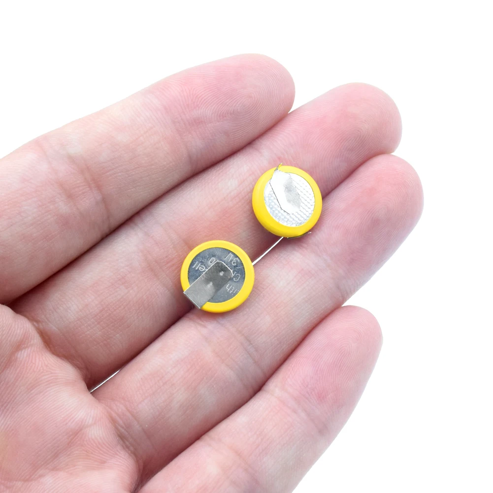 

8Pcs Battery CR1220 3V 2 Tabs Coin Cell For Main Board Toy Electronic Scale mounting pins/tabs single use