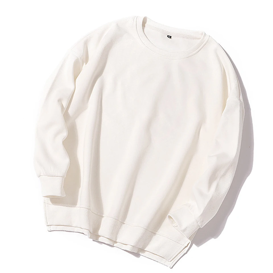 

High Quality Side Split Hoodie Solid Color Plain Hoodies Unisex Sweatshirt Poleron Mujer 2021 Crewneck Women Casual Hoodies Xl